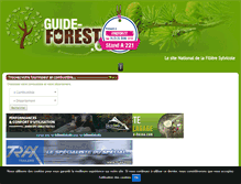 Tablet Screenshot of guide-forestier.com